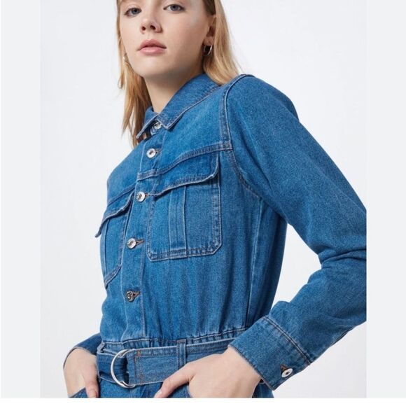 Bardot denim broiler jumpsuit - size 4 US 26/ EUR 36 - Picture 5 of 11